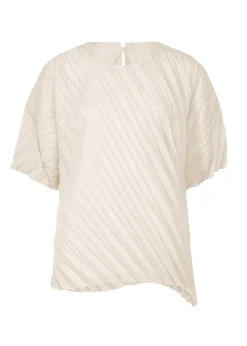 ISSEY MIYAKE Top|Angle Pleats Shirt
