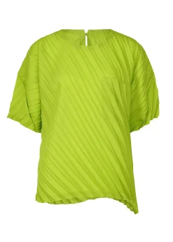 ISSEY MIYAKE Top|Angle Pleats Shirt