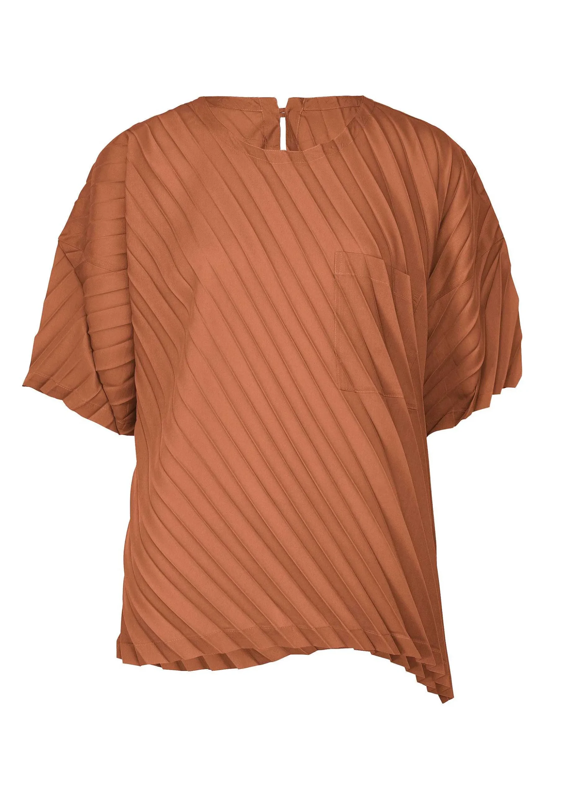 ISSEY MIYAKE Top|Angle Pleats Shirt
