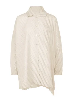 ISSEY MIYAKE Top|Angle Pleats Shirt