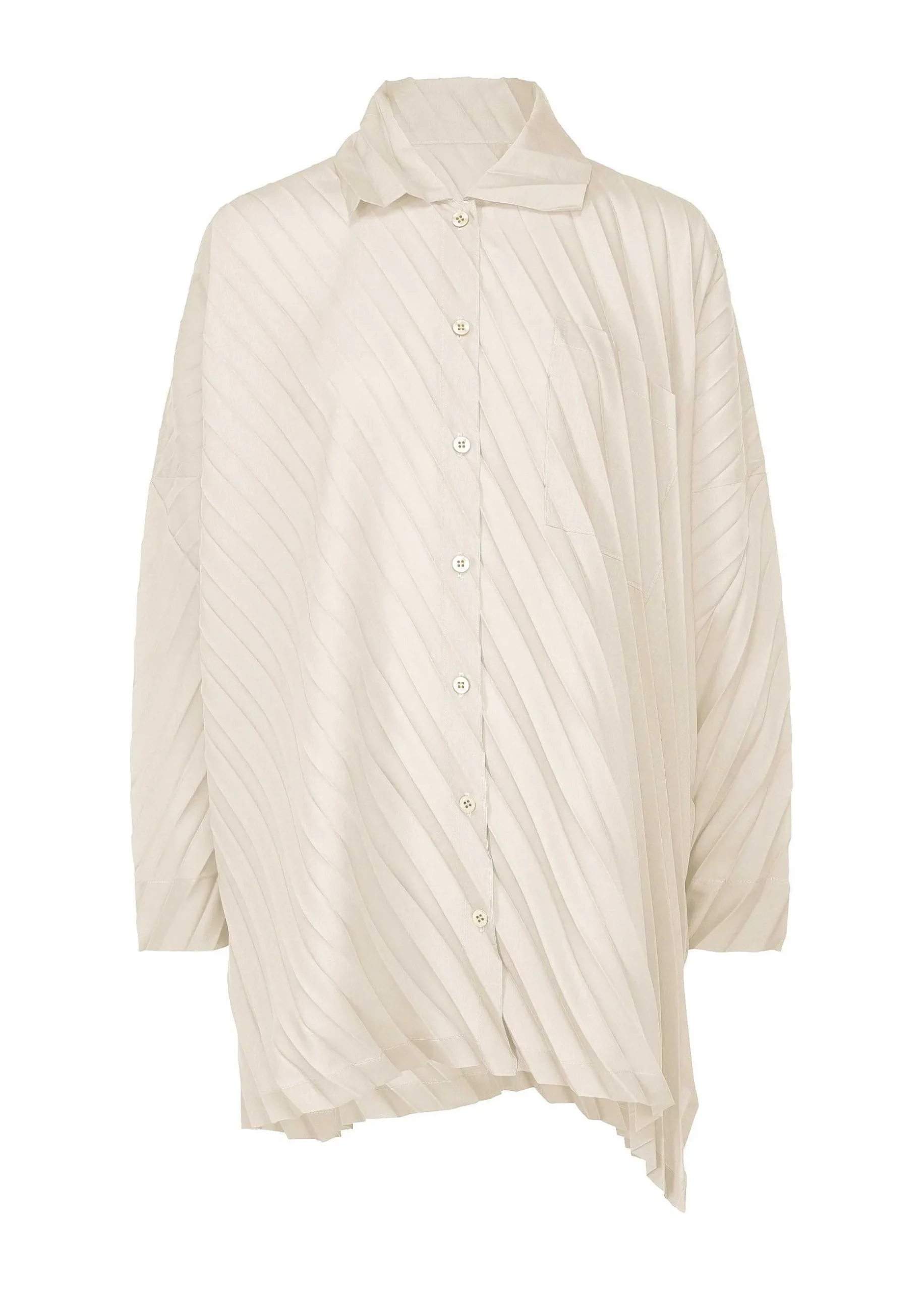 ISSEY MIYAKE Top|Angle Pleats Shirt