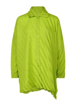 ISSEY MIYAKE Top|Angle Pleats Shirt