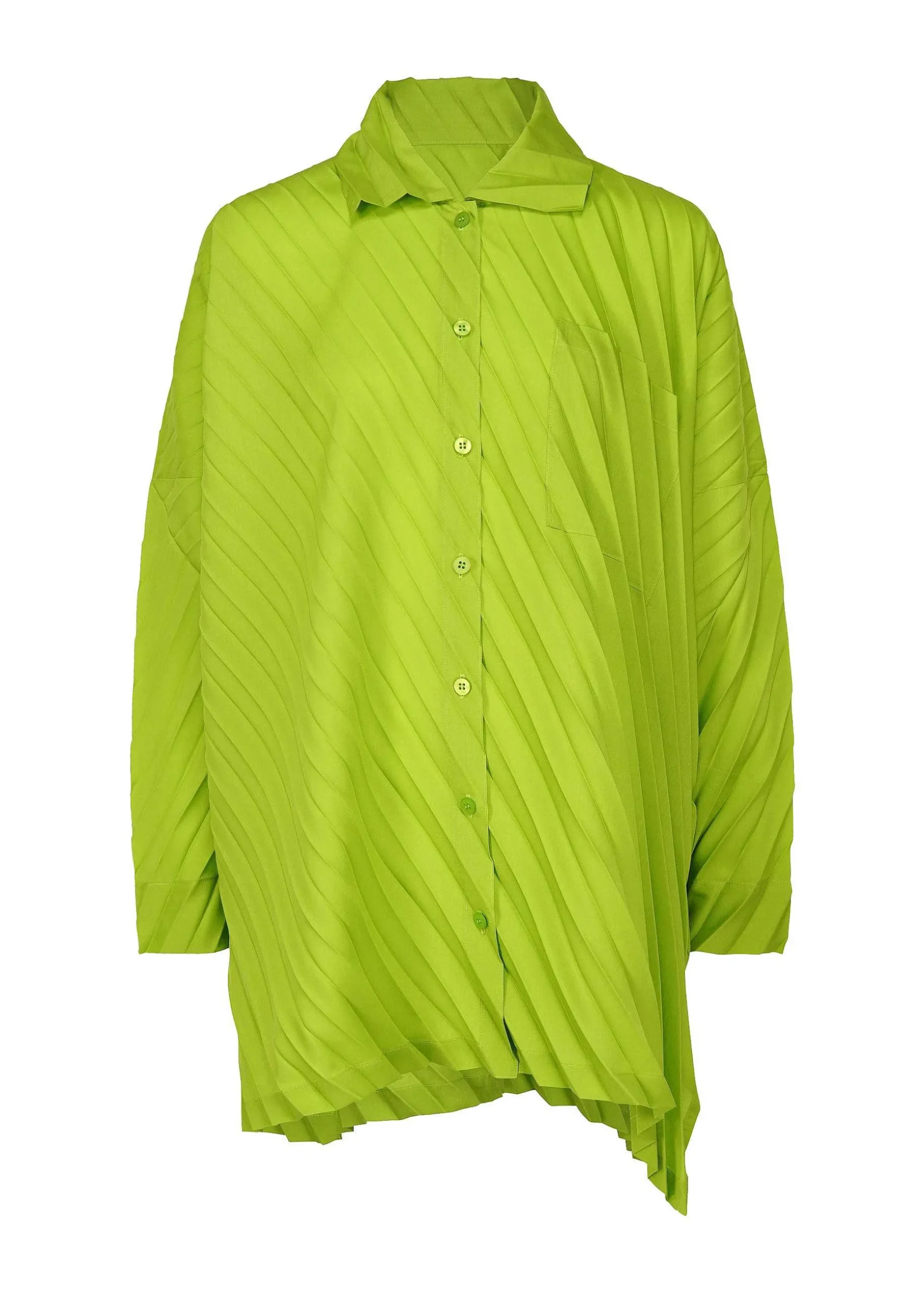 ISSEY MIYAKE Top|Angle Pleats Shirt