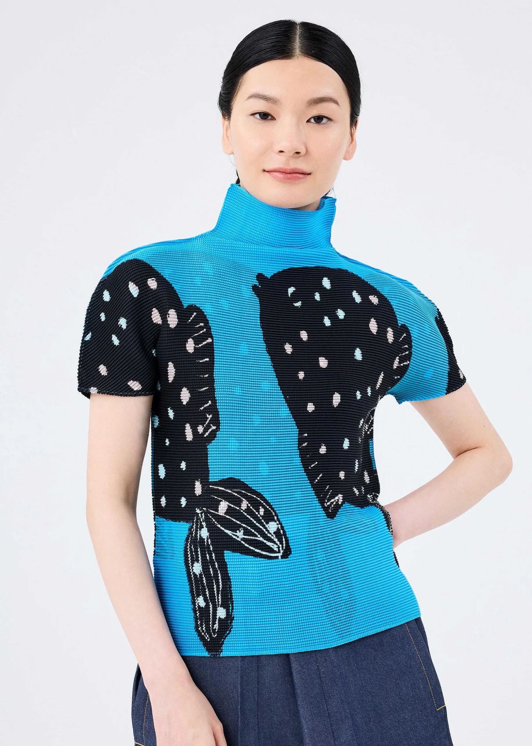 ISSEY MIYAKE Top|Animal Pattern