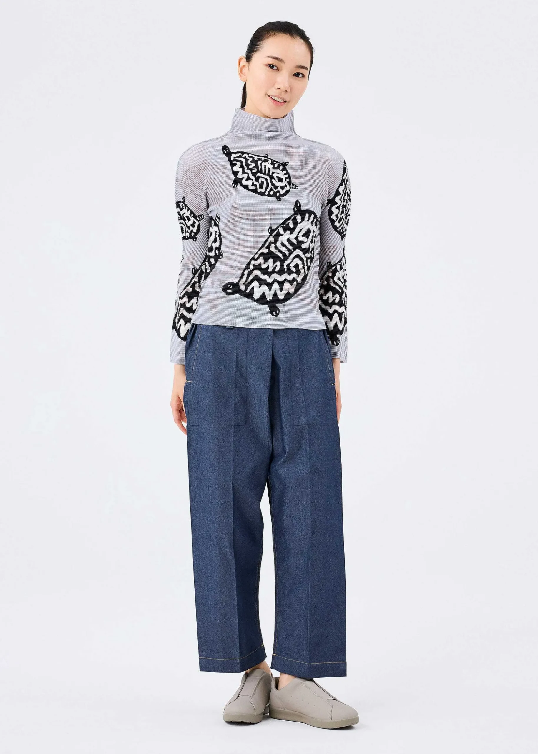 ISSEY MIYAKE Top|Animal Pattern