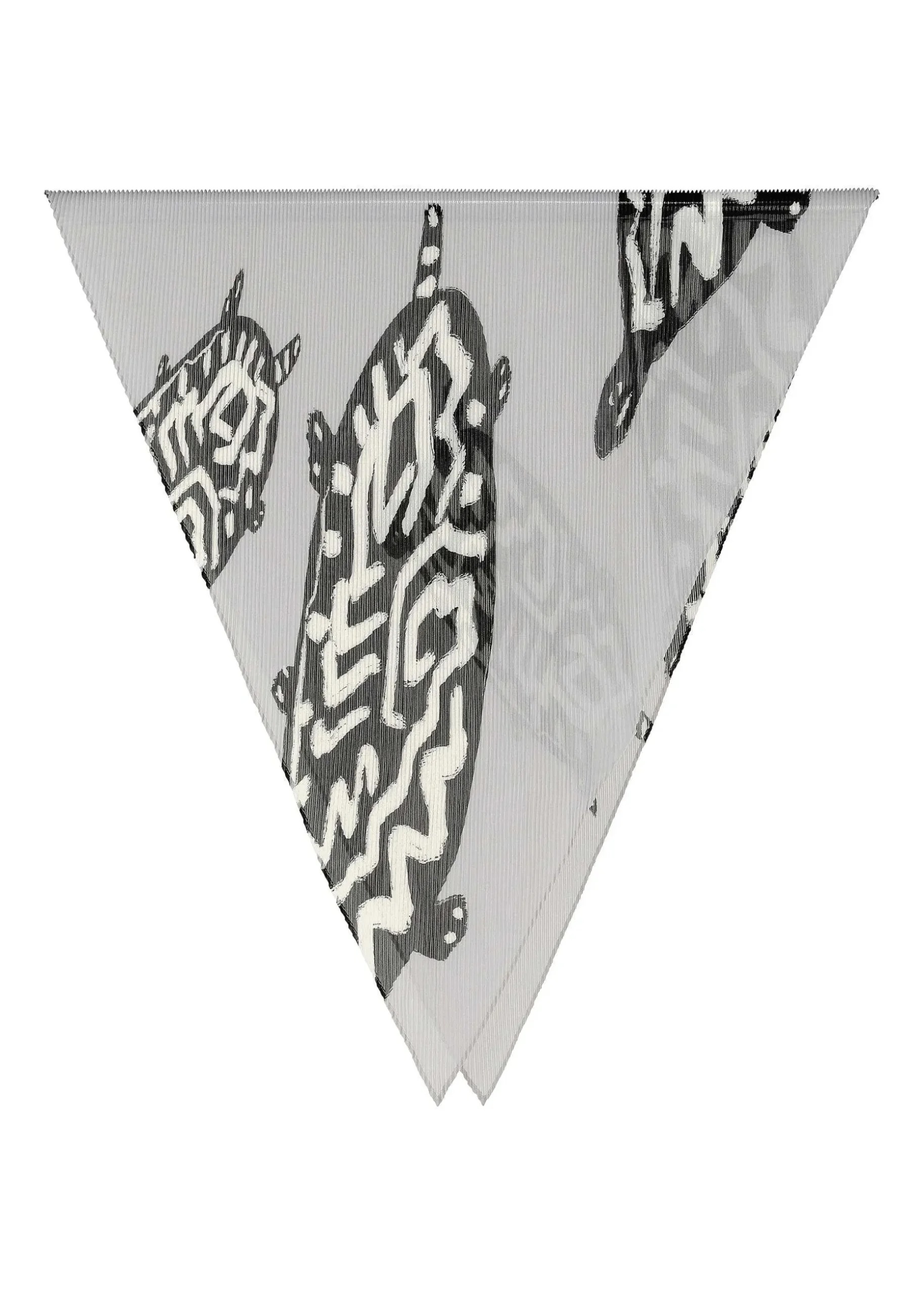 ISSEY MIYAKE Stole|Animal Pattern Pleats Stole
