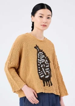 ISSEY MIYAKE Top|Animal Pattern Print Cauliflower
