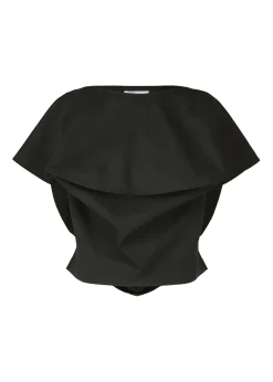 ISSEY MIYAKE Top|Bubble Solid Black