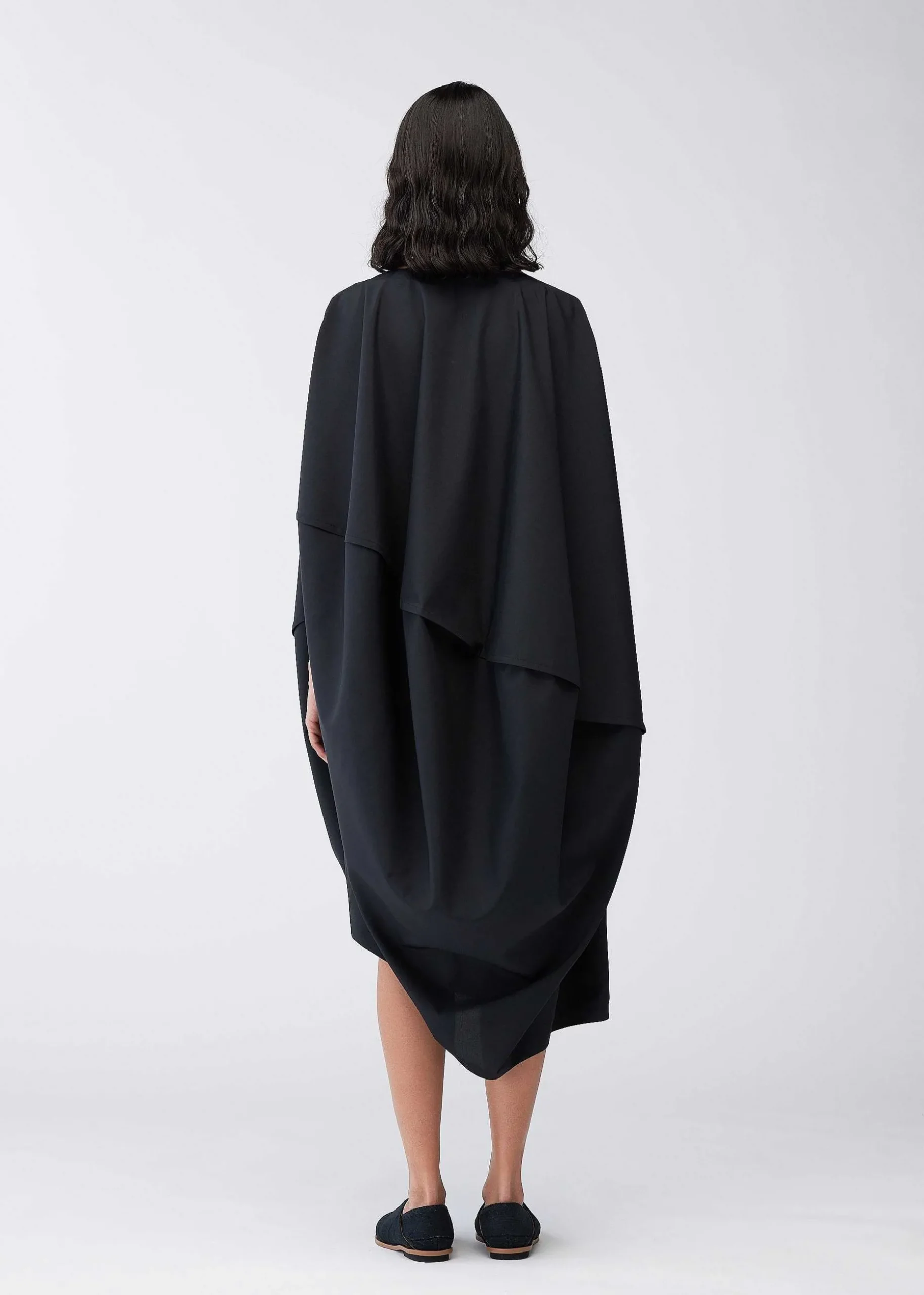 ISSEY MIYAKE Dress|Bubble Solid Black