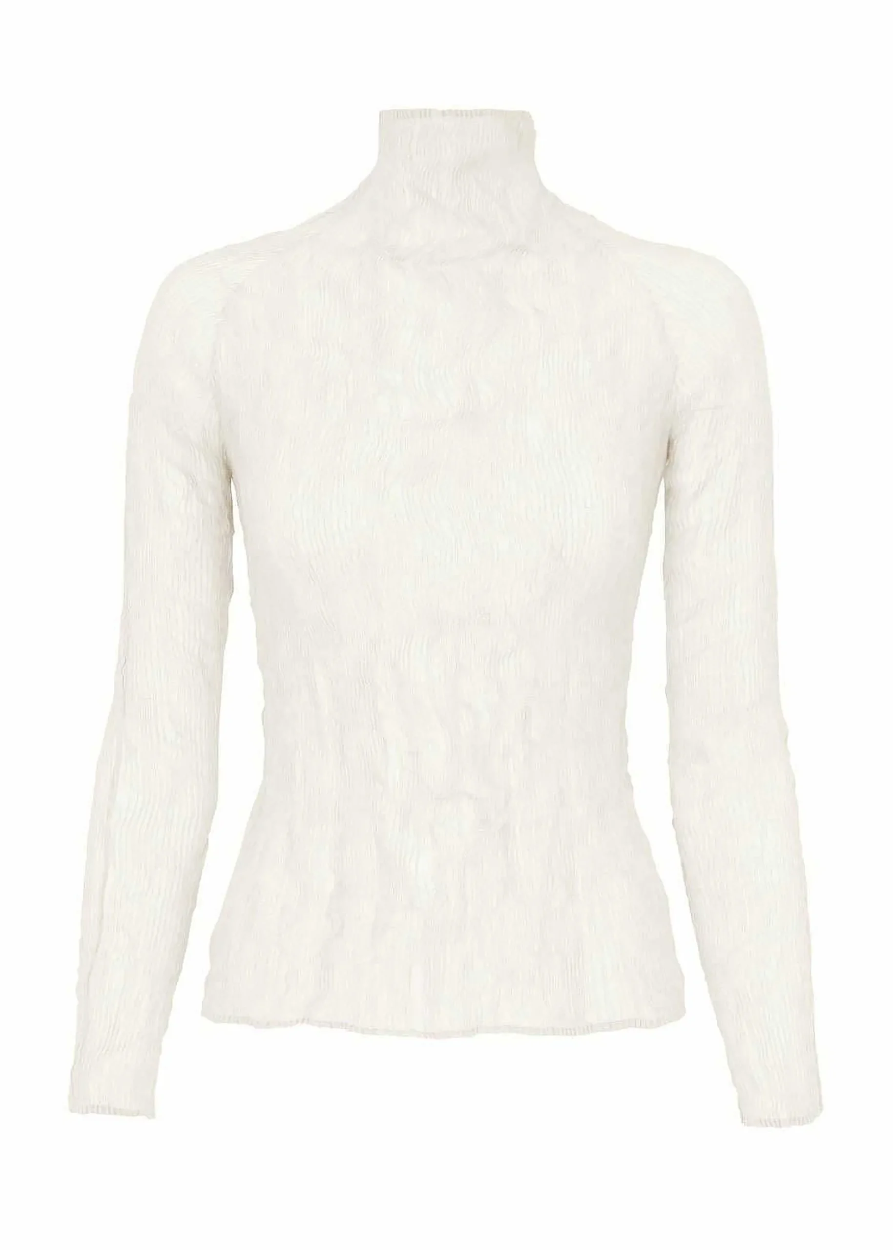ISSEY MIYAKE Top|Chiffon Twist Bk/Wt-46