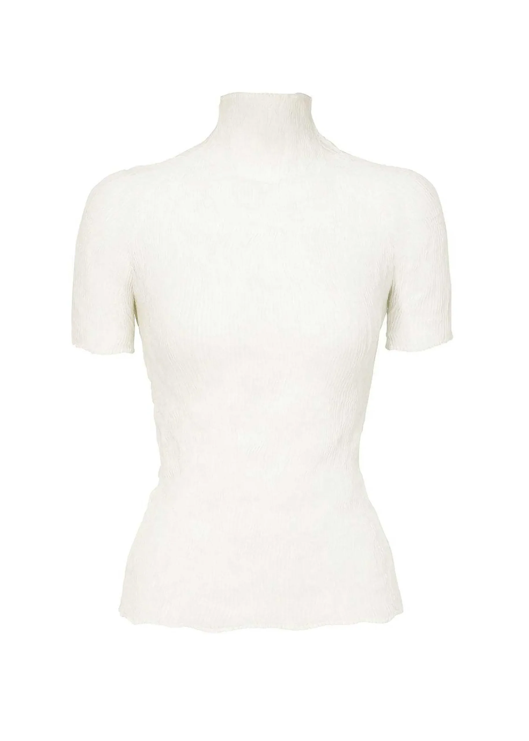 ISSEY MIYAKE Top|Chiffon Twist Bk/Wt-46