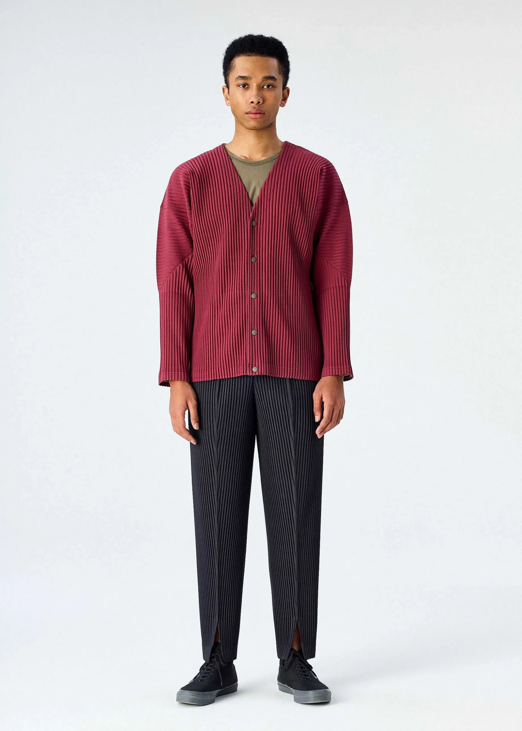 ISSEY MIYAKE Cardigan|Color Pleats
