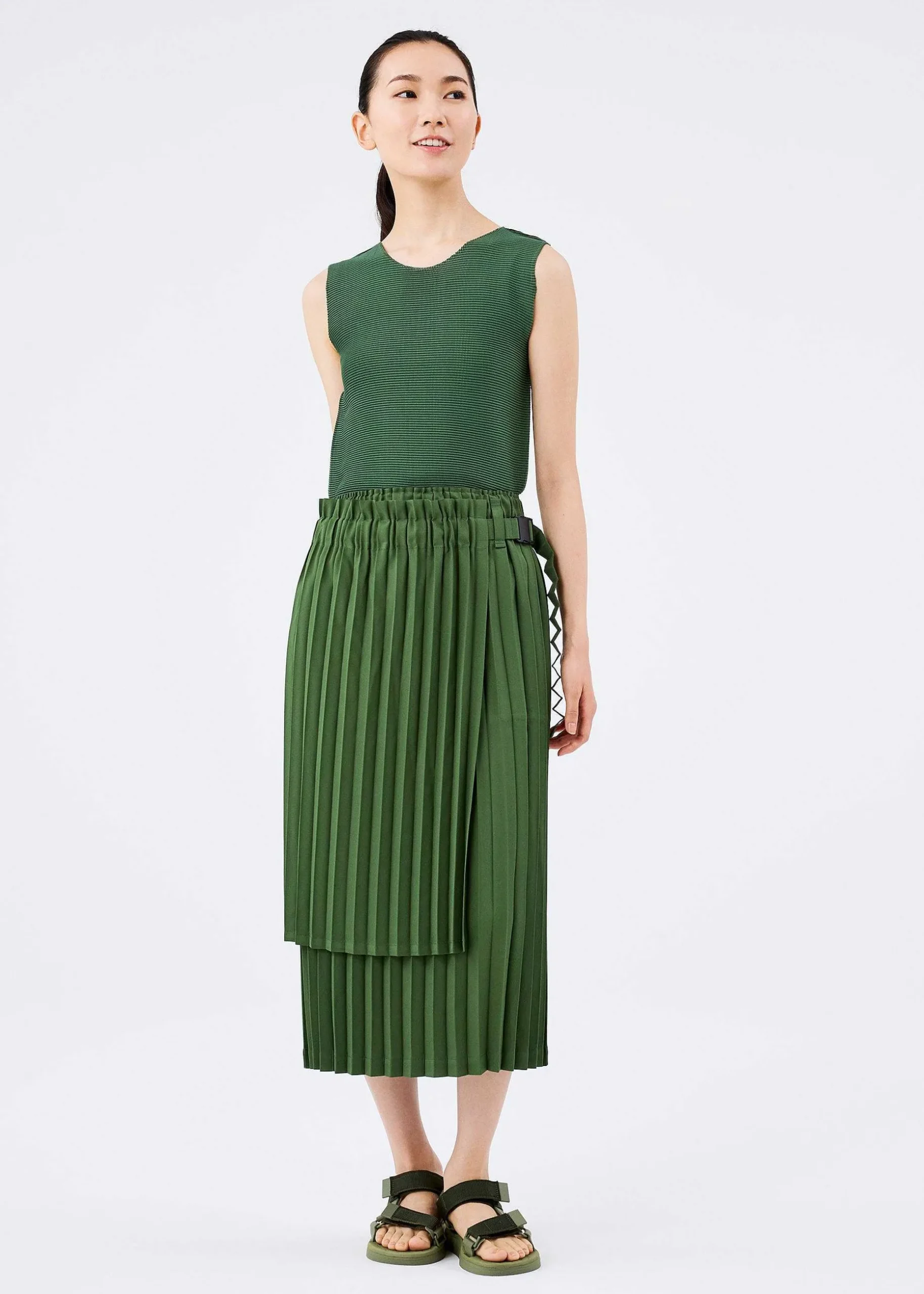 ISSEY MIYAKE Skirt|Color Pleats Bottom 2