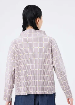 ISSEY MIYAKE Top|Color Stick Suede Like Pleats