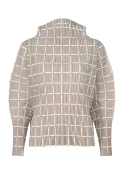 ISSEY MIYAKE Top|Color Stick Suede Like Pleats