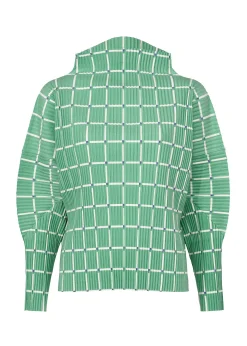 ISSEY MIYAKE Top|Color Stick Suede Like Pleats