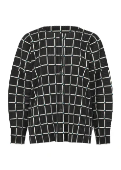 ISSEY MIYAKE Cardigan|Color Stick Suede Like Pleats