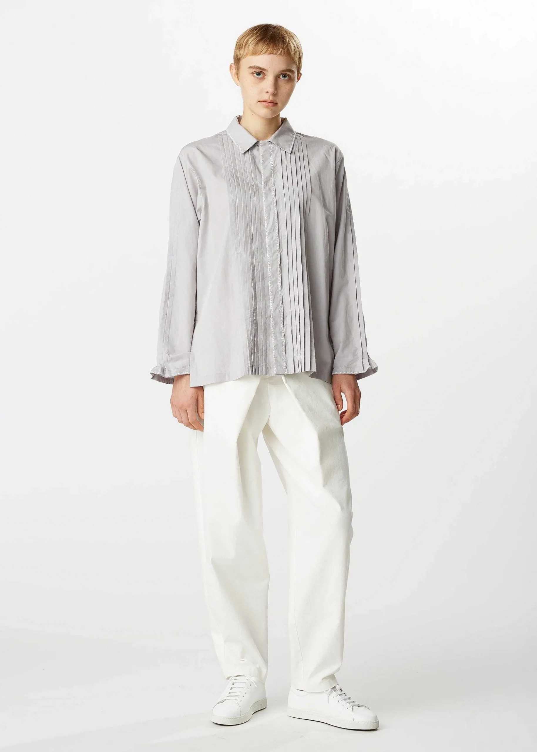 ISSEY MIYAKE Top|70 Cotton Embroidery