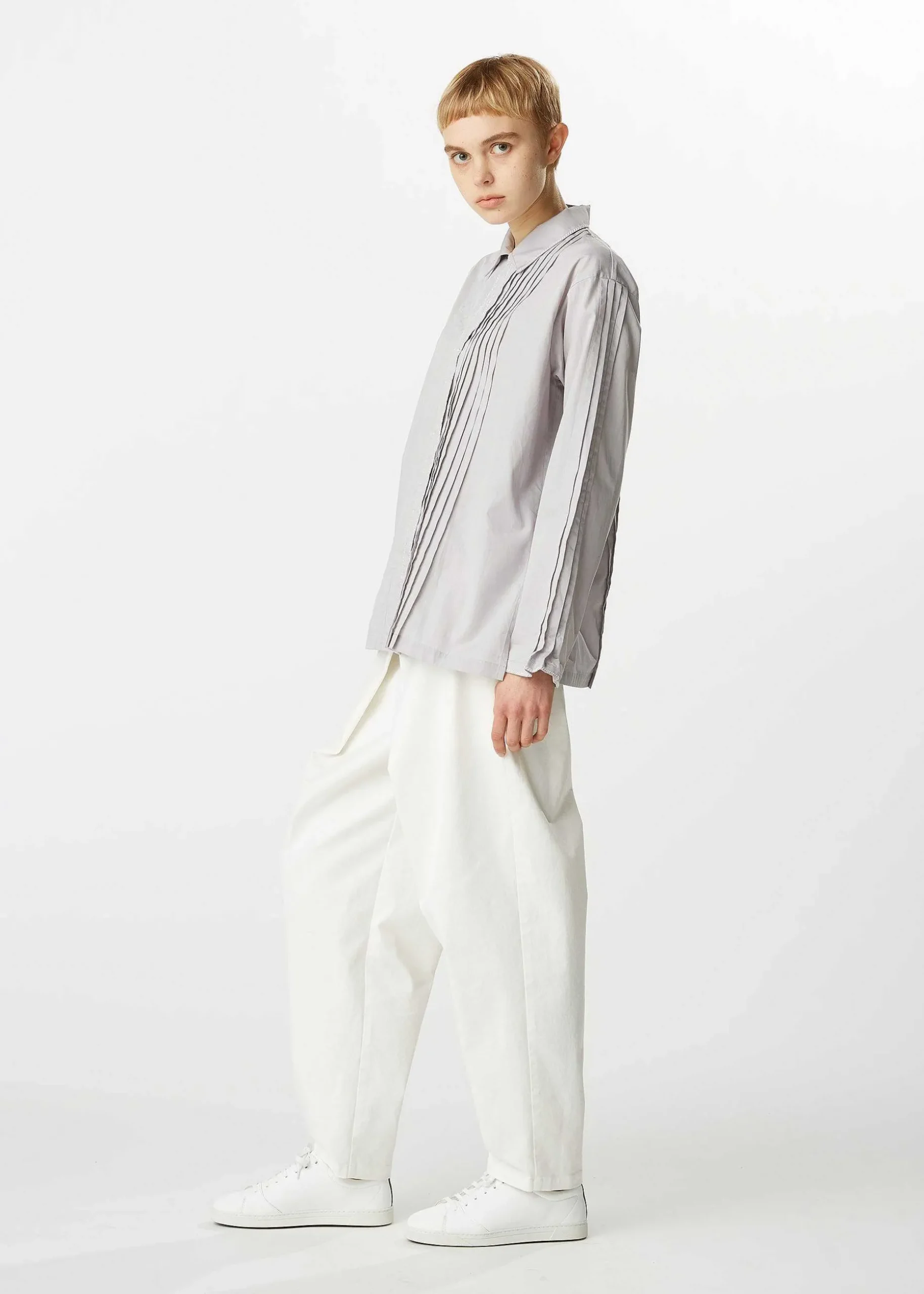 ISSEY MIYAKE Top|70 Cotton Embroidery