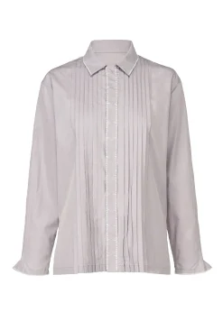 ISSEY MIYAKE Top|70 Cotton Embroidery