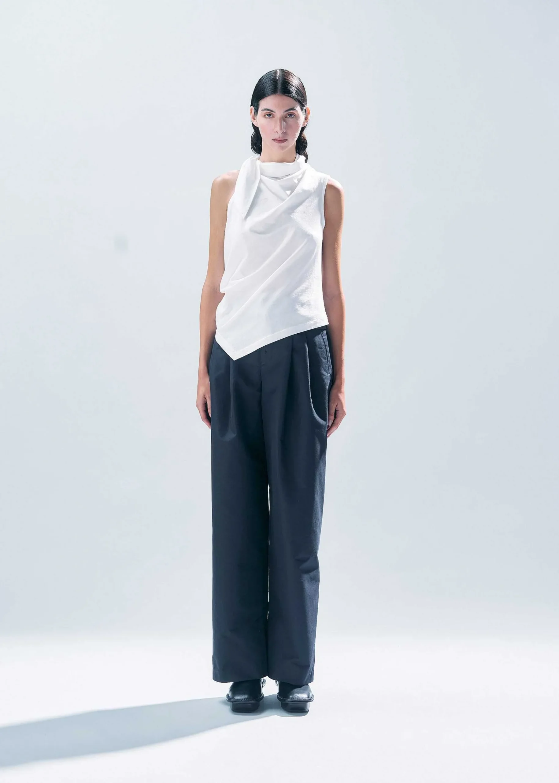 ISSEY MIYAKE Top|Cotton Knot Jersey