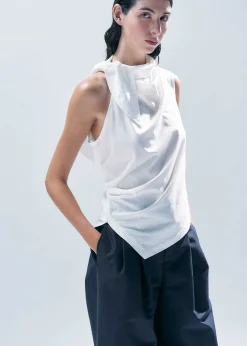 ISSEY MIYAKE Top|Cotton Knot Jersey
