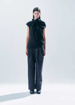 ISSEY MIYAKE Top|Cotton Knot Jersey