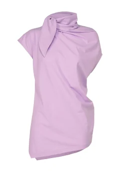 ISSEY MIYAKE Top|Cotton Knot Jersey