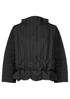 ISSEY MIYAKE Cardigan|Cube Pleats