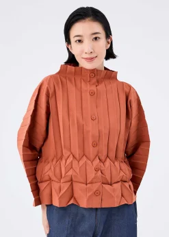 ISSEY MIYAKE Cardigan|Cube Pleats