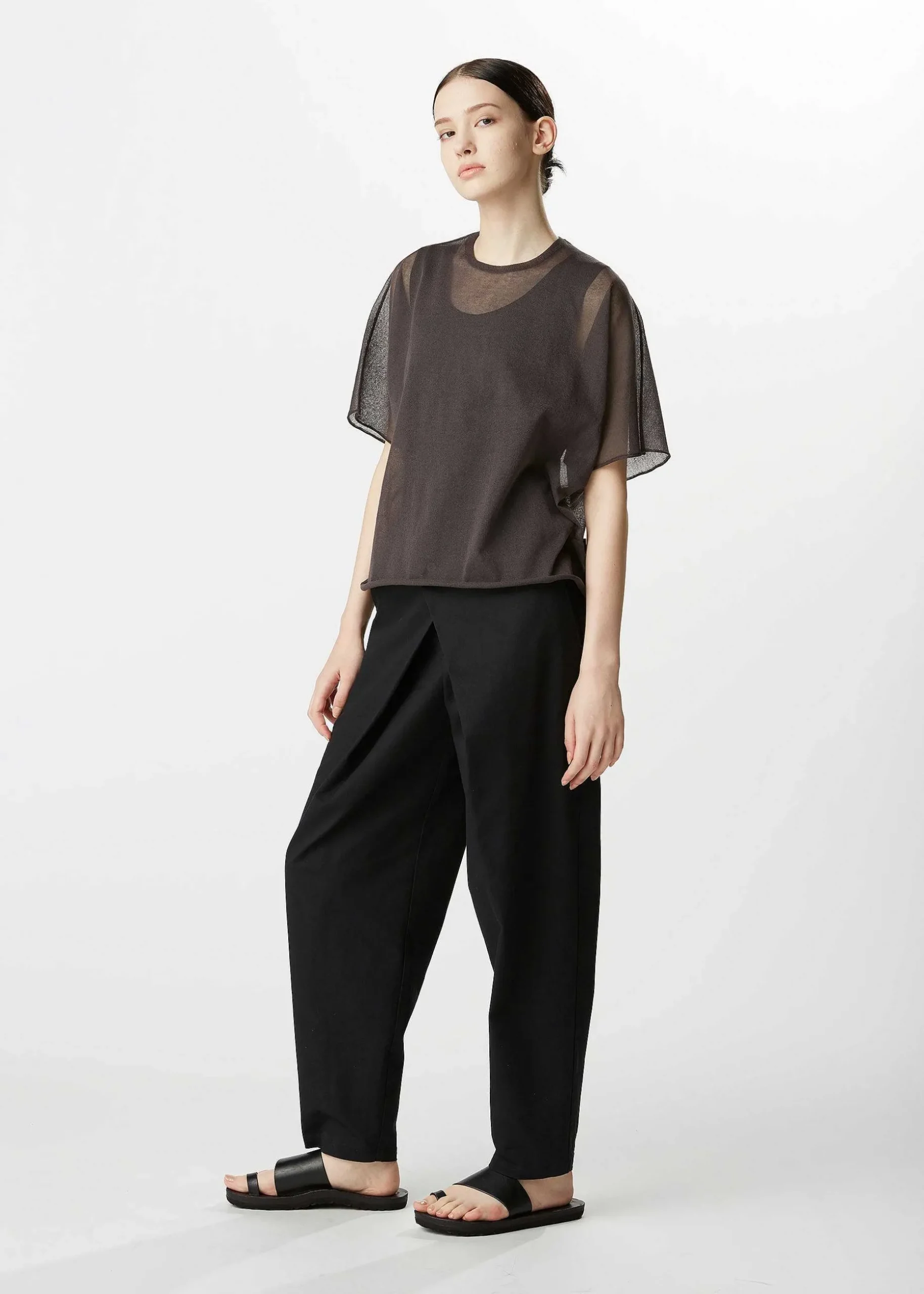 ISSEY MIYAKE Top|Curling Sheer Knit