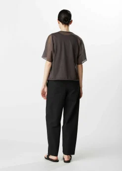 ISSEY MIYAKE Top|Curling Sheer Knit