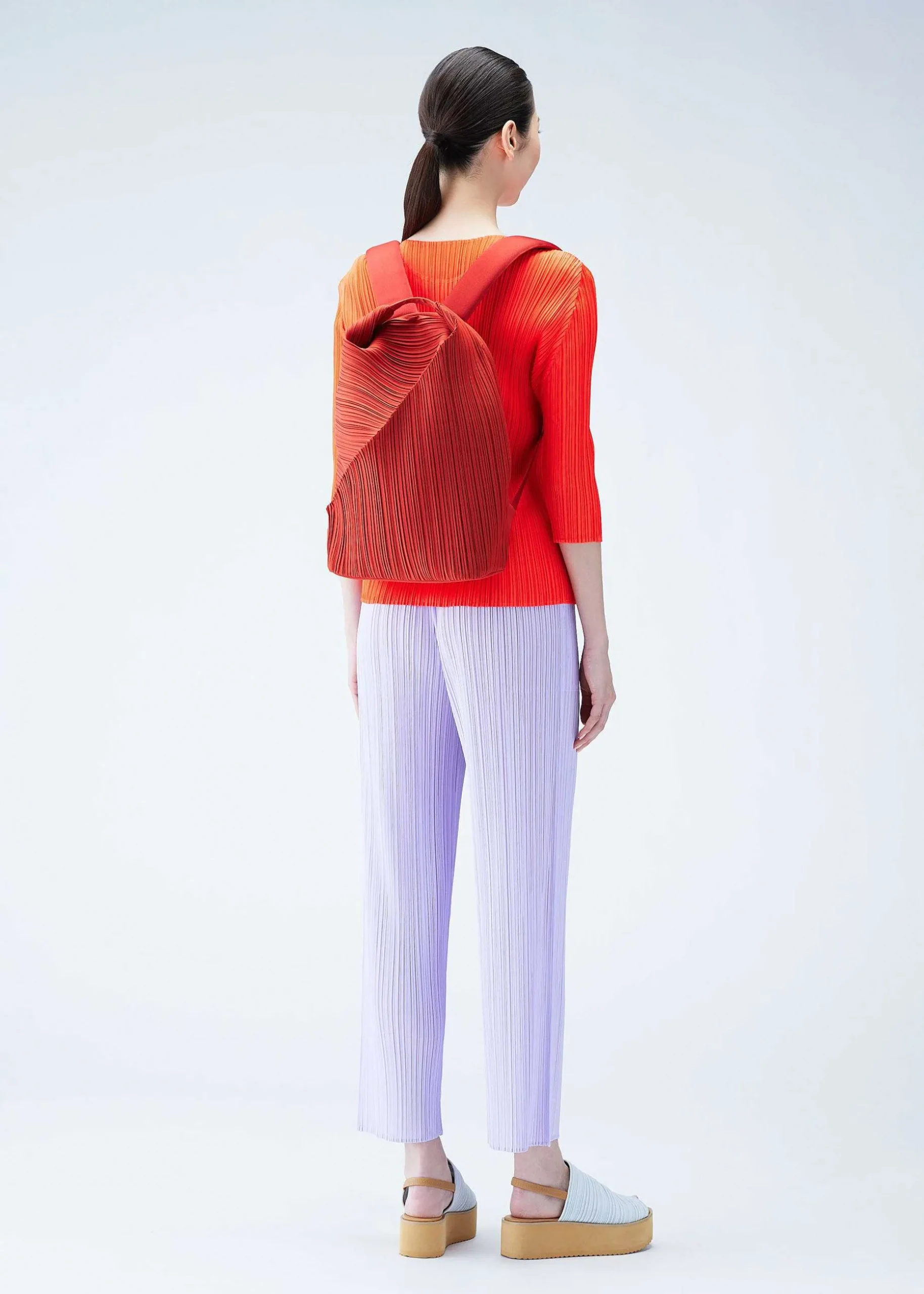 ISSEY MIYAKE Backpack|Diagonal Pleats Backpack