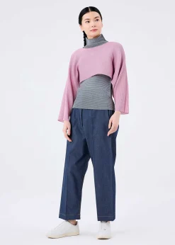 ISSEY MIYAKE Top|Dolman Stretch Pleats 2