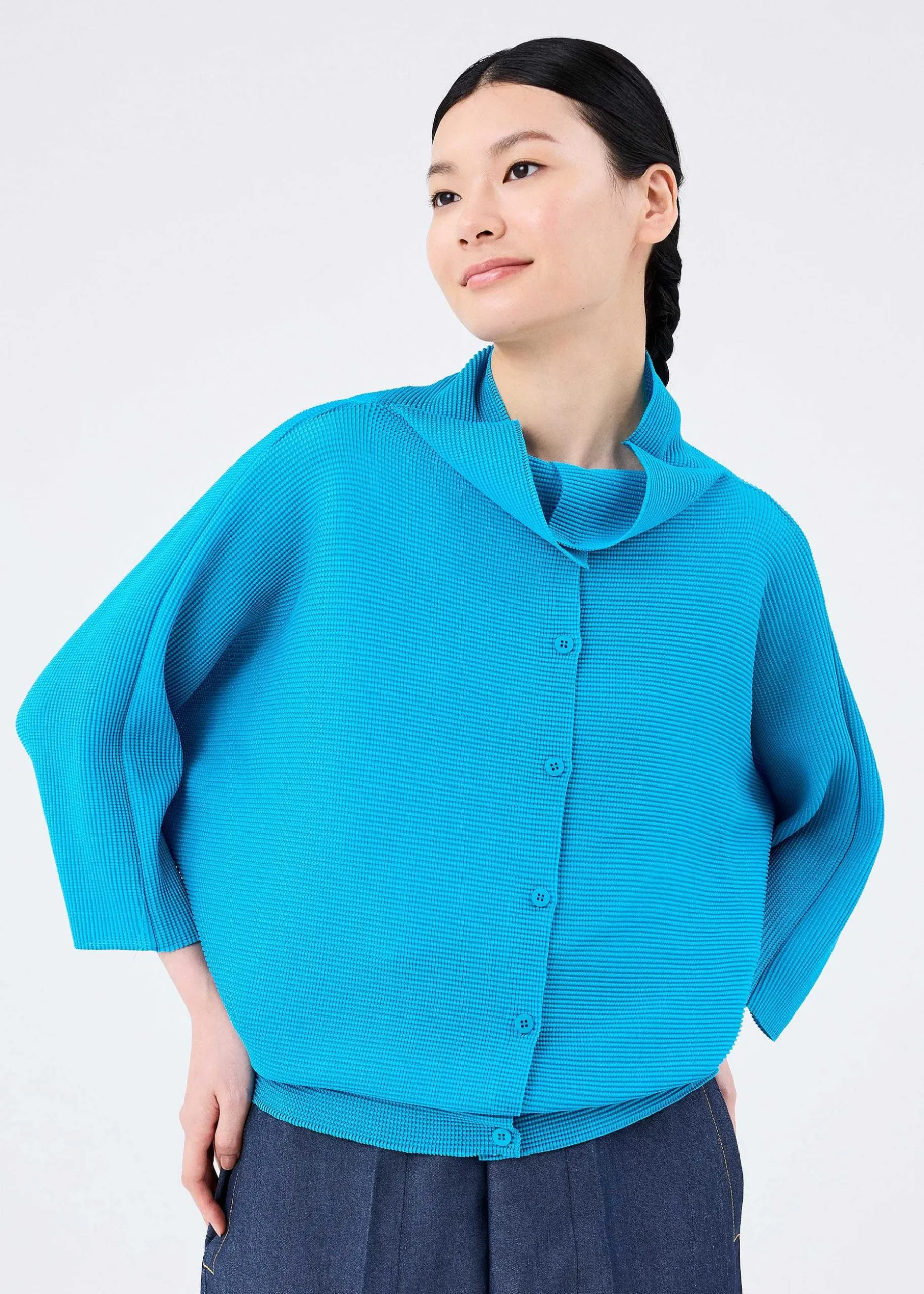 ISSEY MIYAKE Cardigan|Dolman Stretch Pleats 1