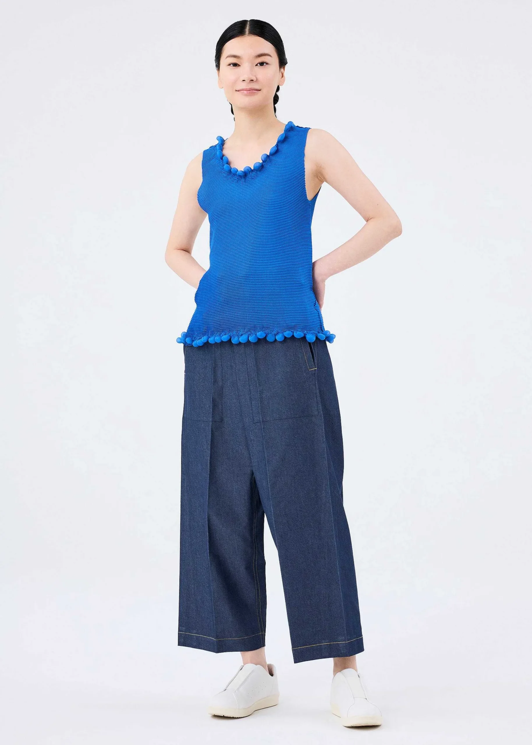 ISSEY MIYAKE Top|Drop Stretch Pleats