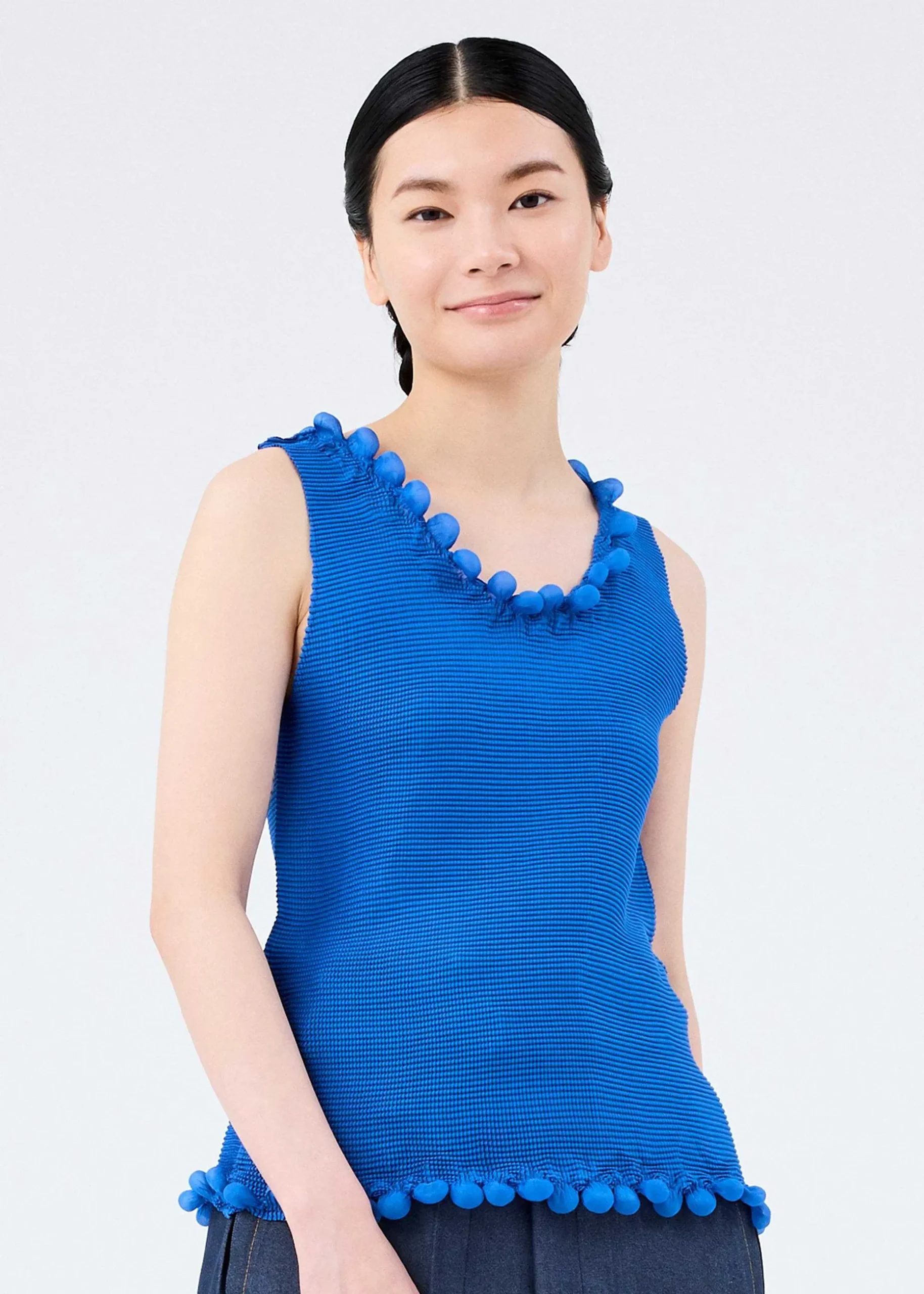 ISSEY MIYAKE Top|Drop Stretch Pleats