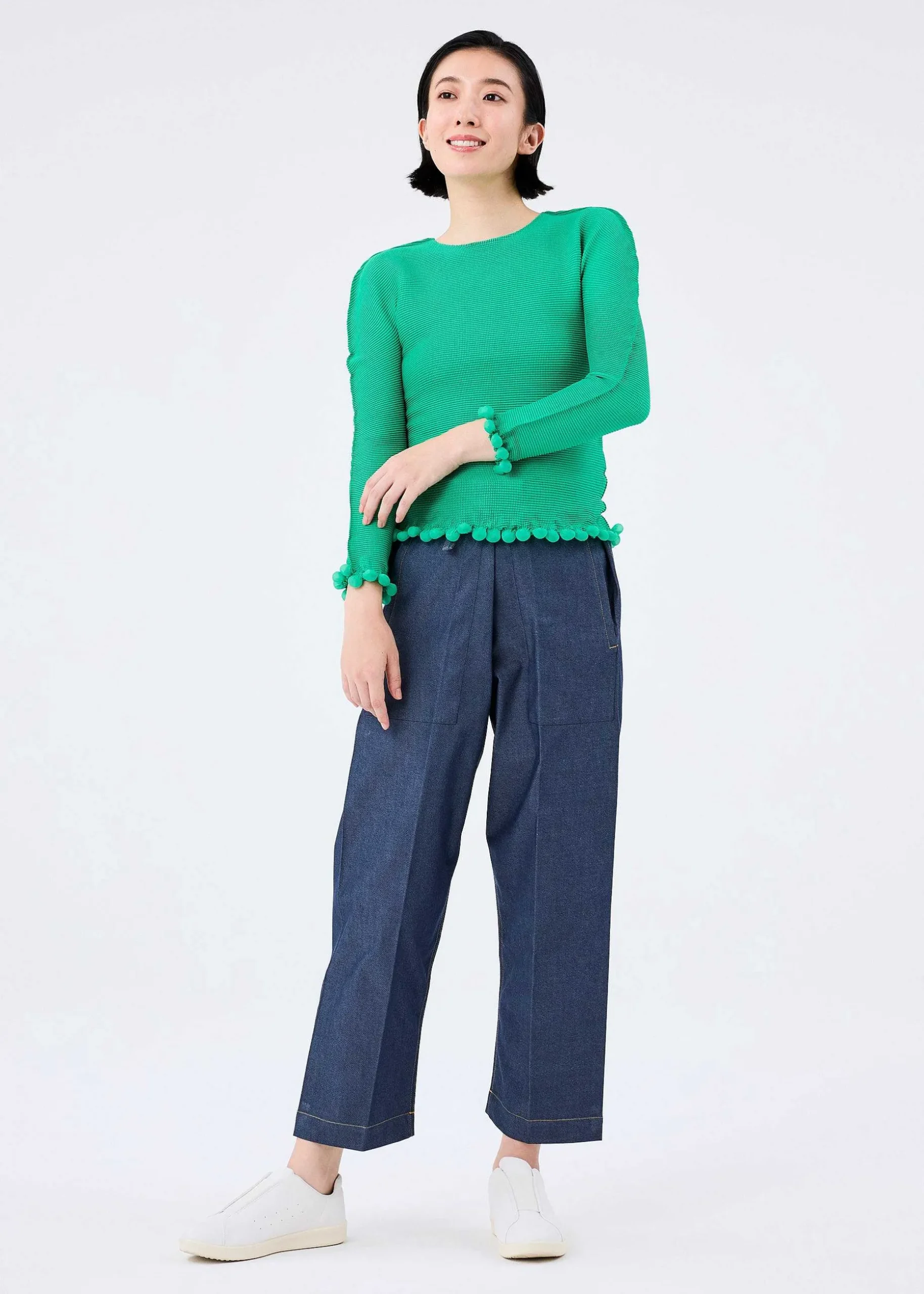 ISSEY MIYAKE Top|Drop Stretch Pleats
