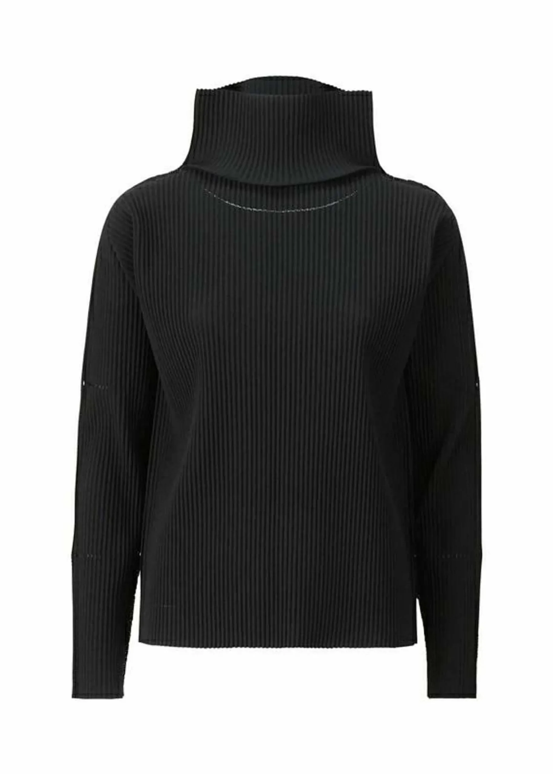 ISSEY MIYAKE Top|Fine Knit Pleats Black