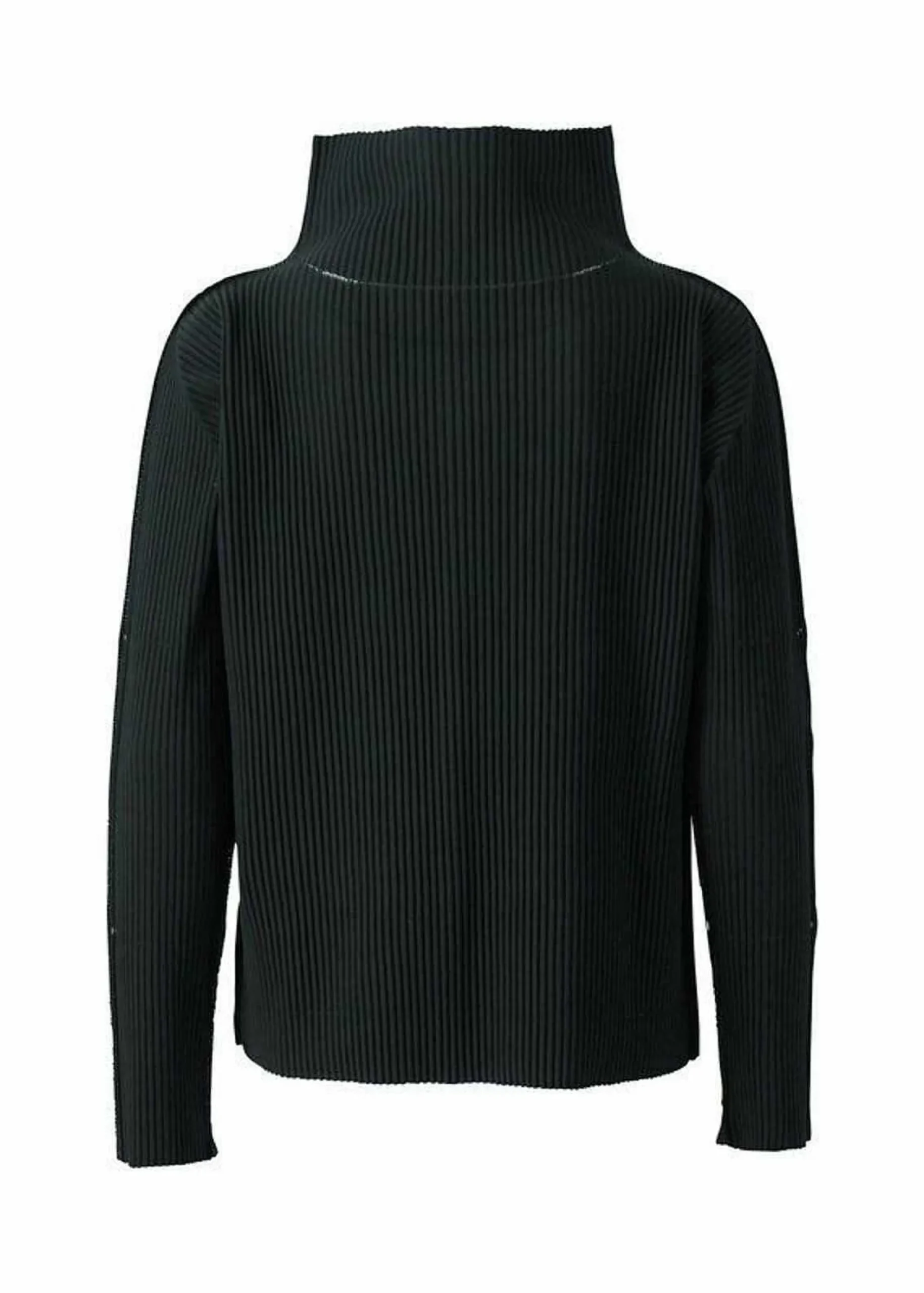 ISSEY MIYAKE Top|Fine Knit Pleats Black