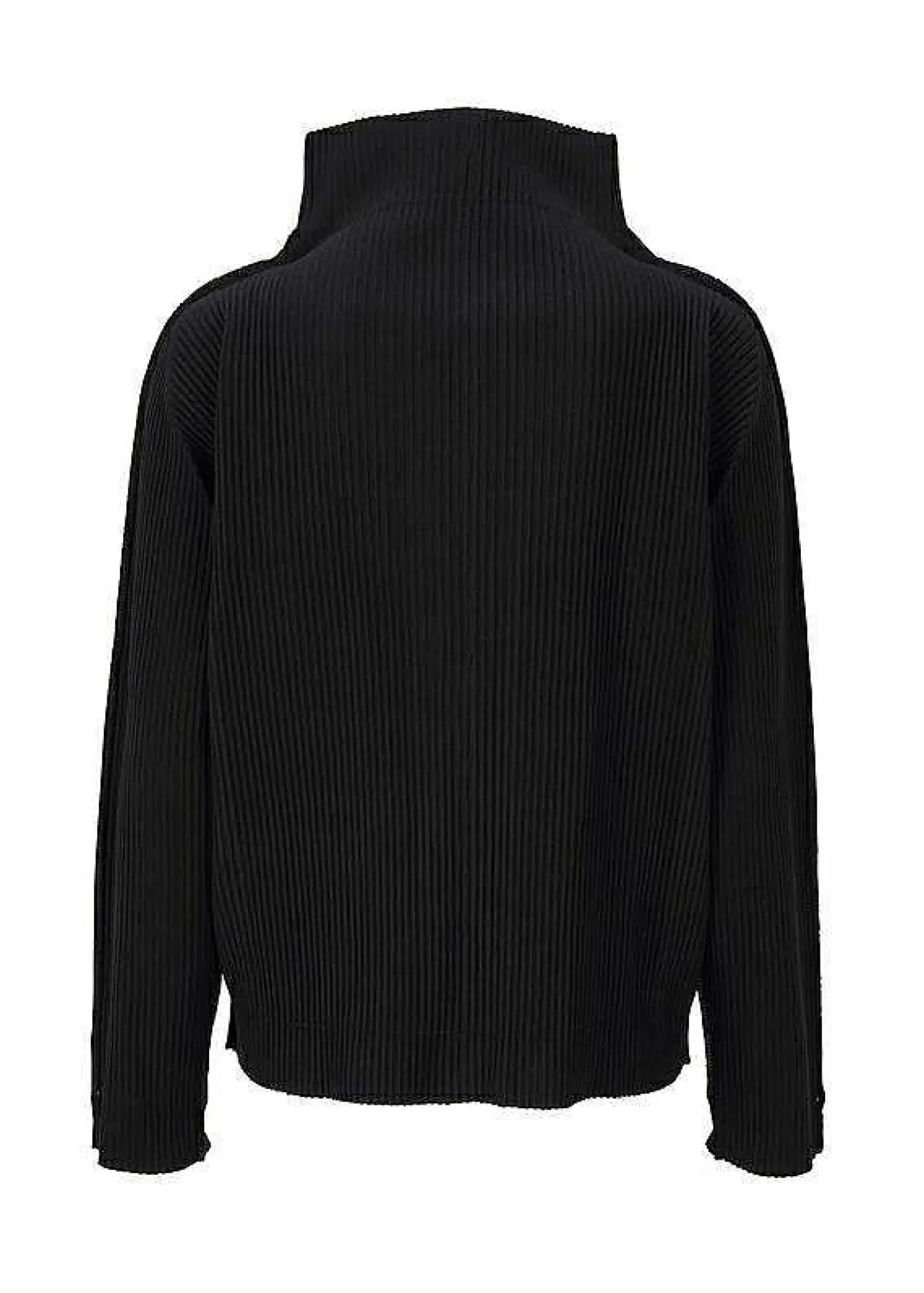 ISSEY MIYAKE Cardigan|Fine Knit Pleats Black