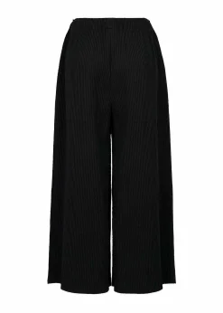 ISSEY MIYAKE Pants|Fine Knit Pleats Black