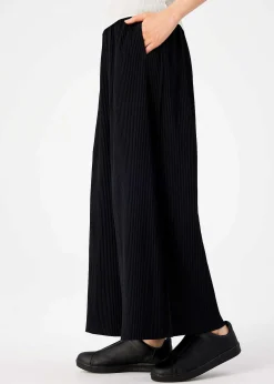 ISSEY MIYAKE Pants|Fine Knit Pleats Black