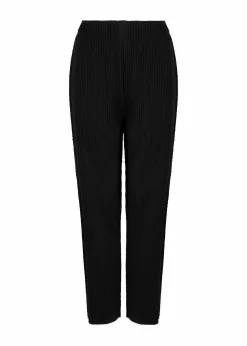ISSEY MIYAKE Pants|Fine Knit Pleats Black