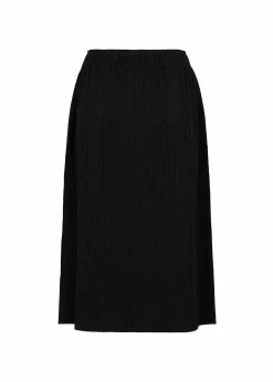 ISSEY MIYAKE Skirt|Fine Knit Pleats Black