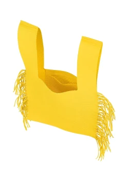 ISSEY MIYAKE Tote Bag|Fine Knit Pleats Bag
