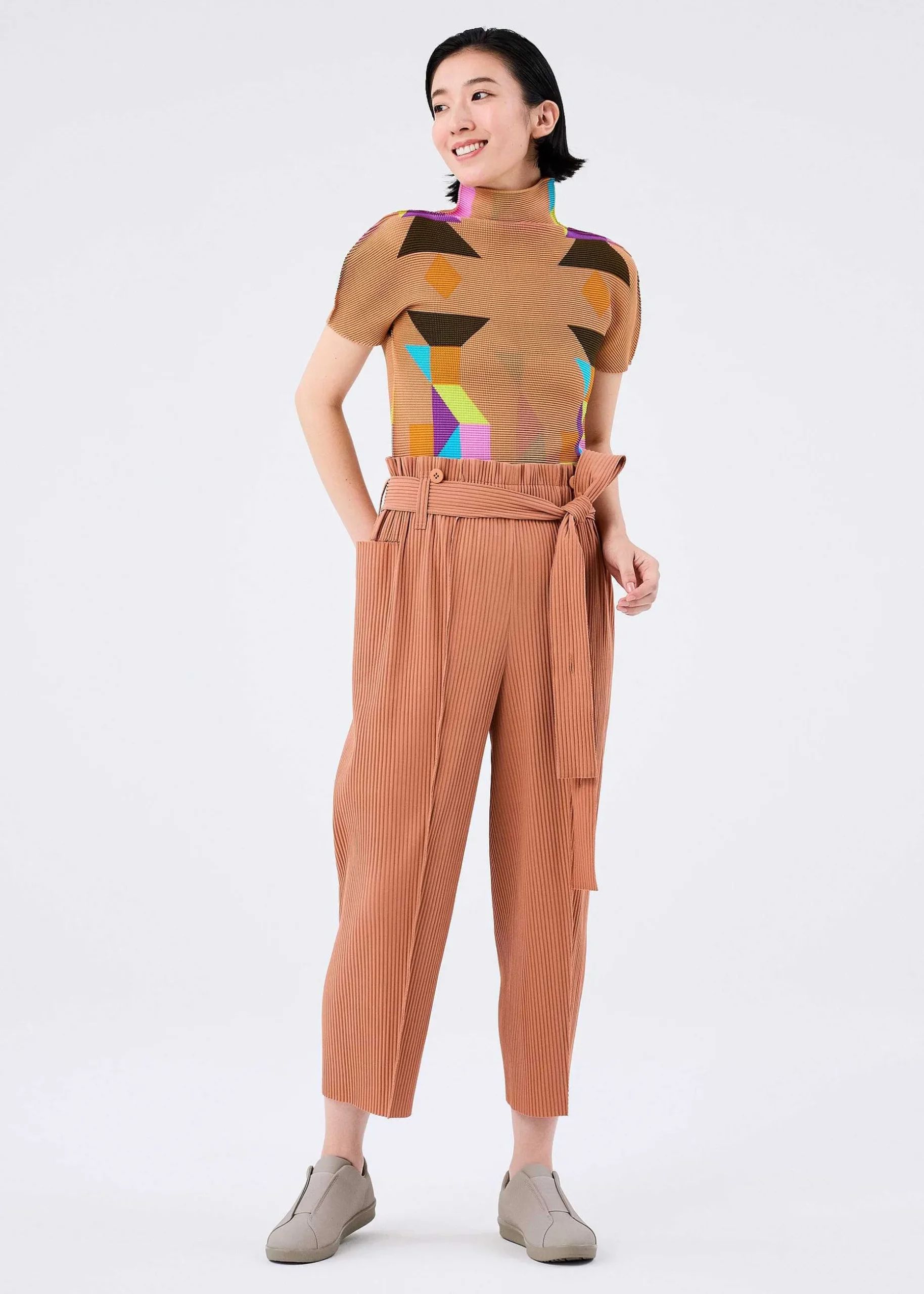ISSEY MIYAKE Pants|Fine Knit Pleats Bottom 1