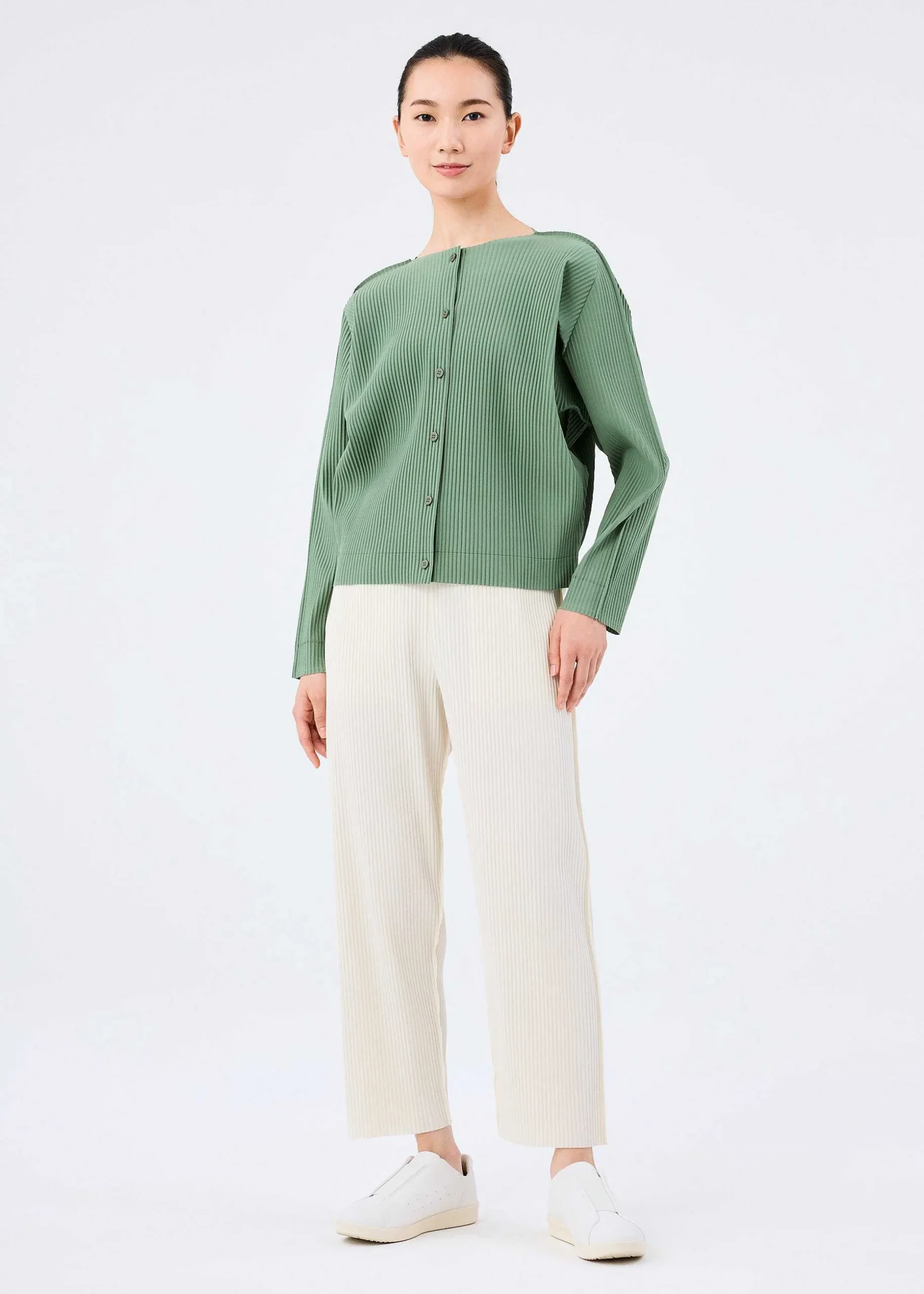 ISSEY MIYAKE Cardigan|Fine Knit Pleats Color 2