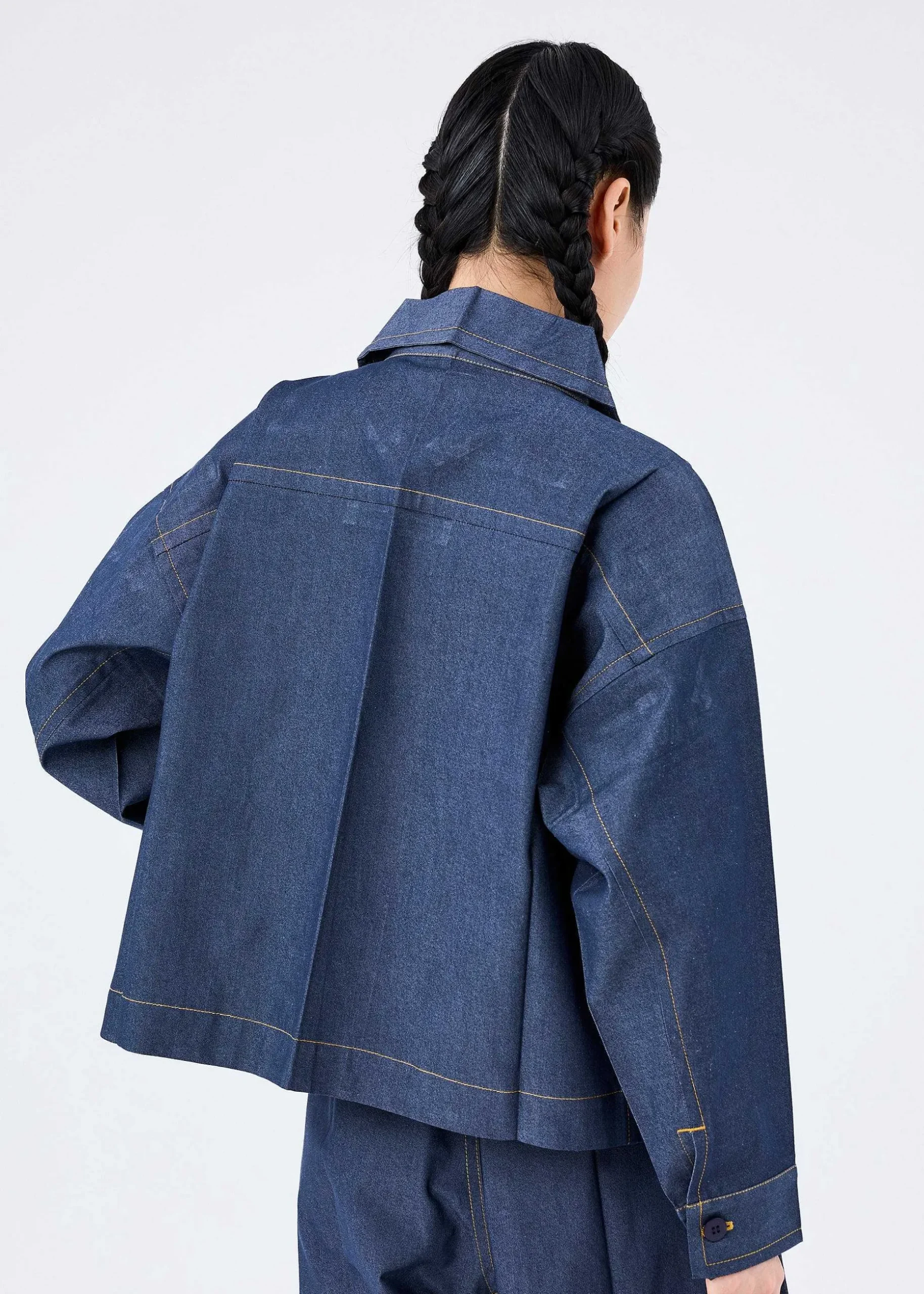 ISSEY MIYAKE Jackets & Blazers|Flat Denim