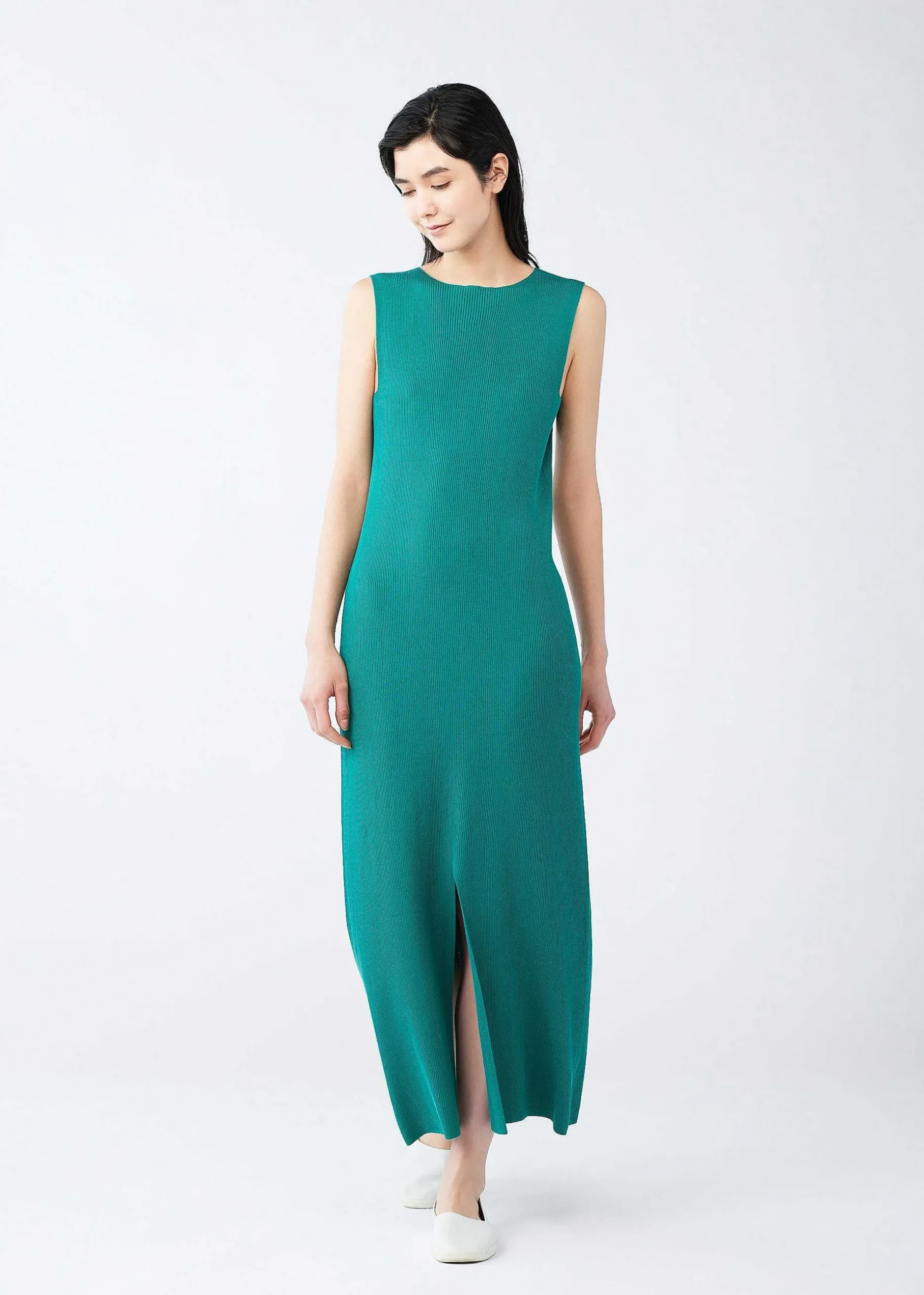 ISSEY MIYAKE Dress|Flat Rib Knit